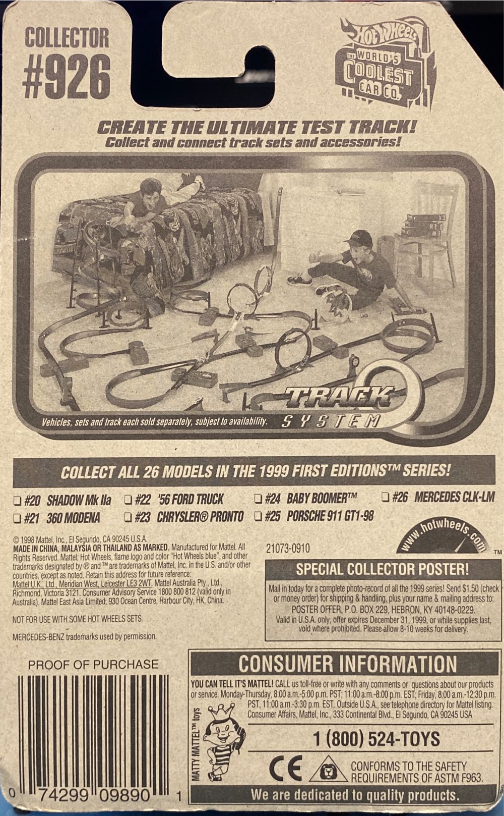 Mercedes CLK-LM - 1999 First Editions toy car collectible - Main Image 3