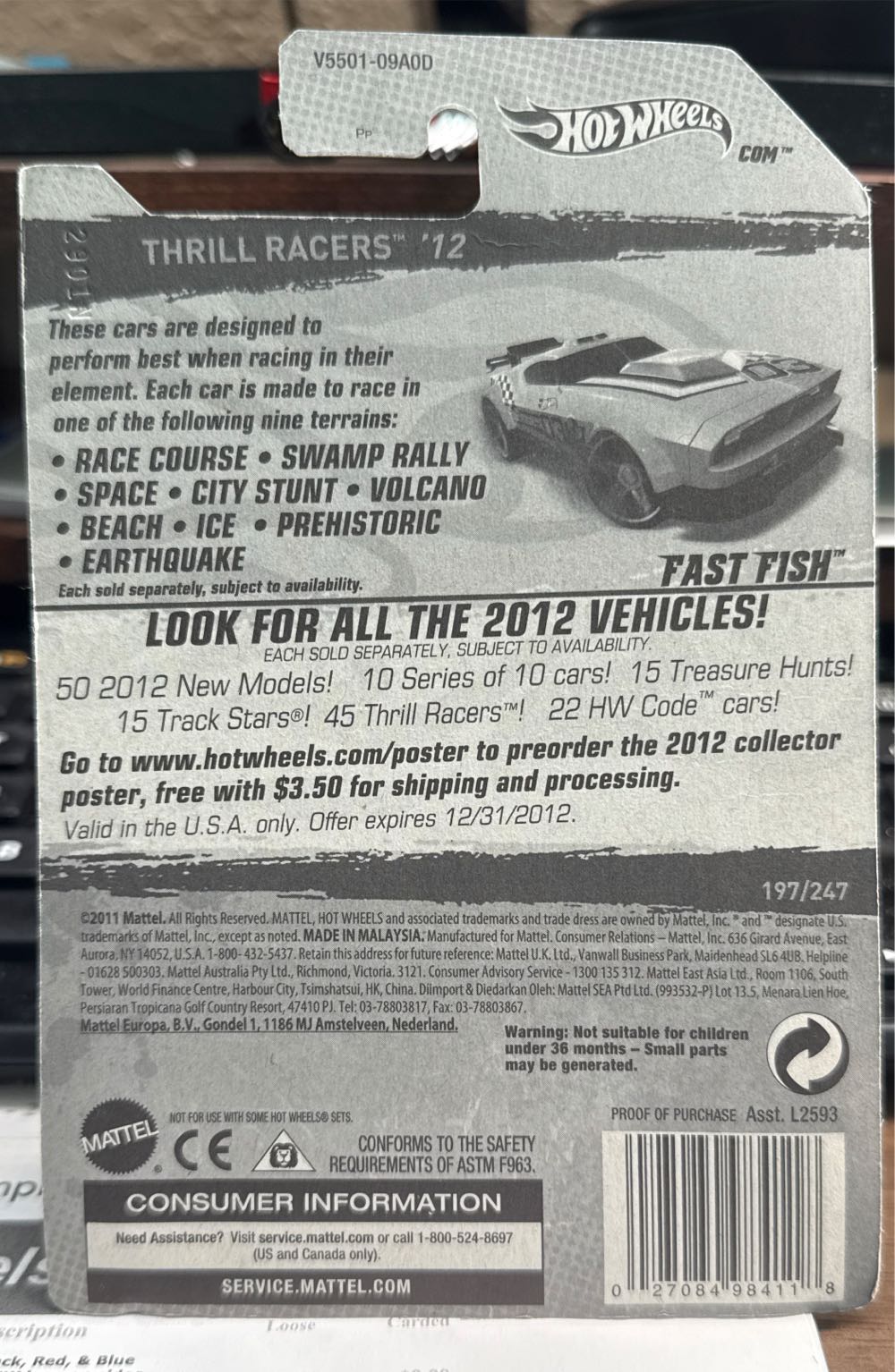 Fast Fish - Thrill Racers toy car collectible - Main Image 3