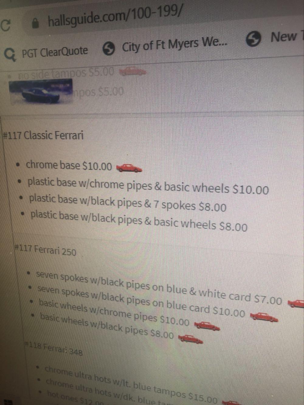 Ferrari 250 - . toy car collectible - Main Image 3