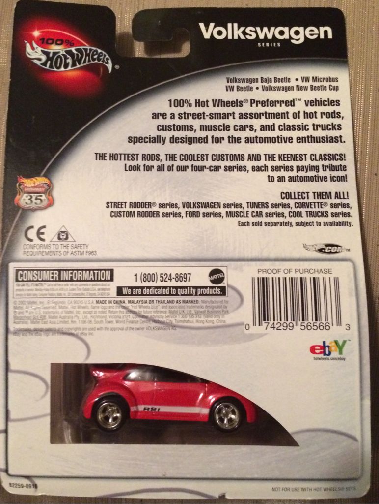 Volkswagen New Beetle Cup - Volkswagen Series toy car collectible - Main Image 2