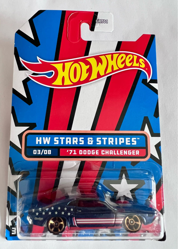 71 Dodge Challenger HW-SS22 - 2022 HW Stars & Stripes toy car collectible - Main Image 2