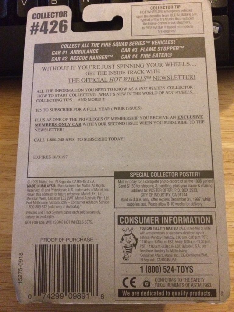 Flame Stopper - Fire Squad Series toy car collectible - Main Image 2