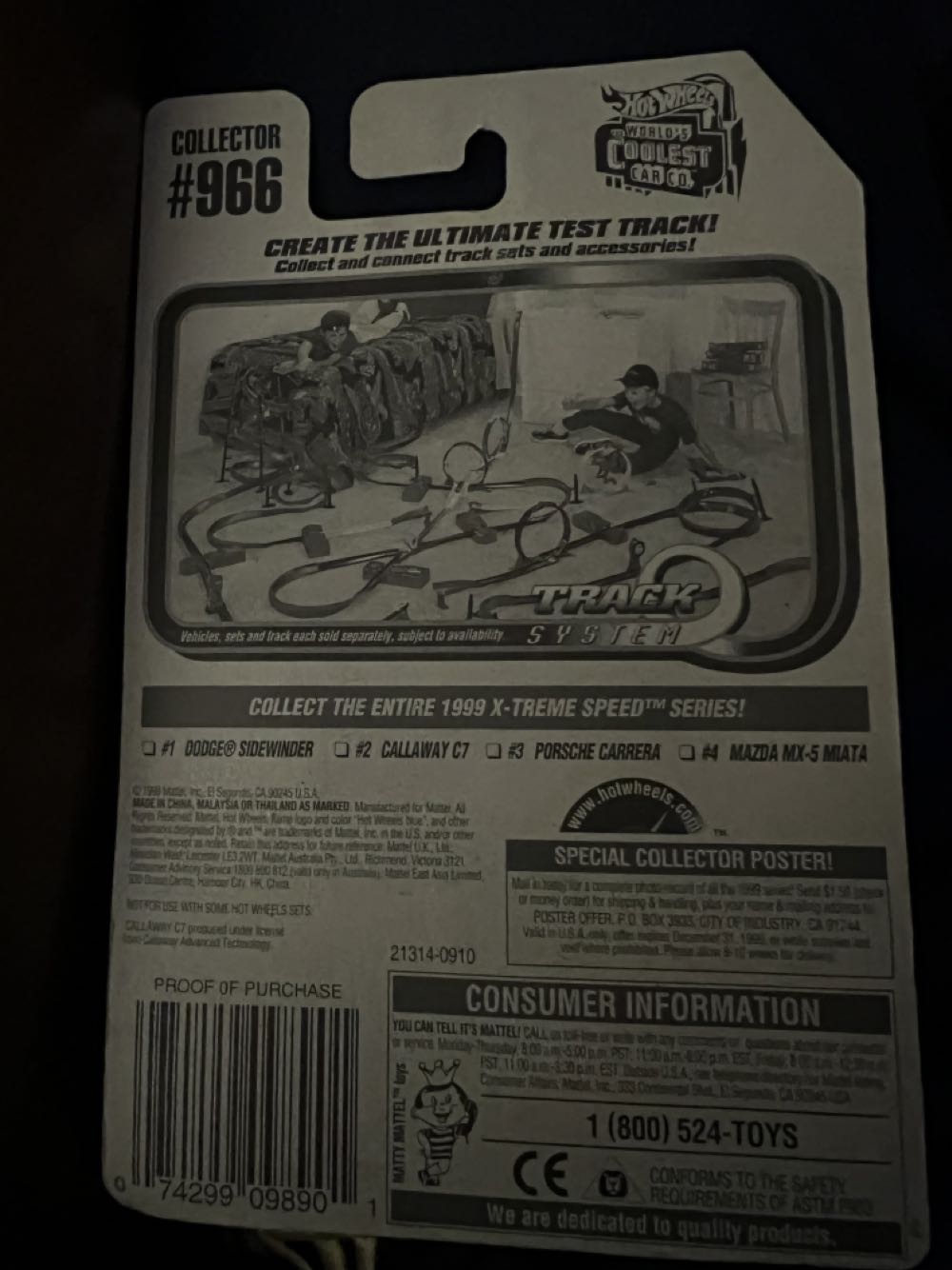 Calloway C7 - 1999 X-Treme Speed Series toy car collectible - Main Image 2