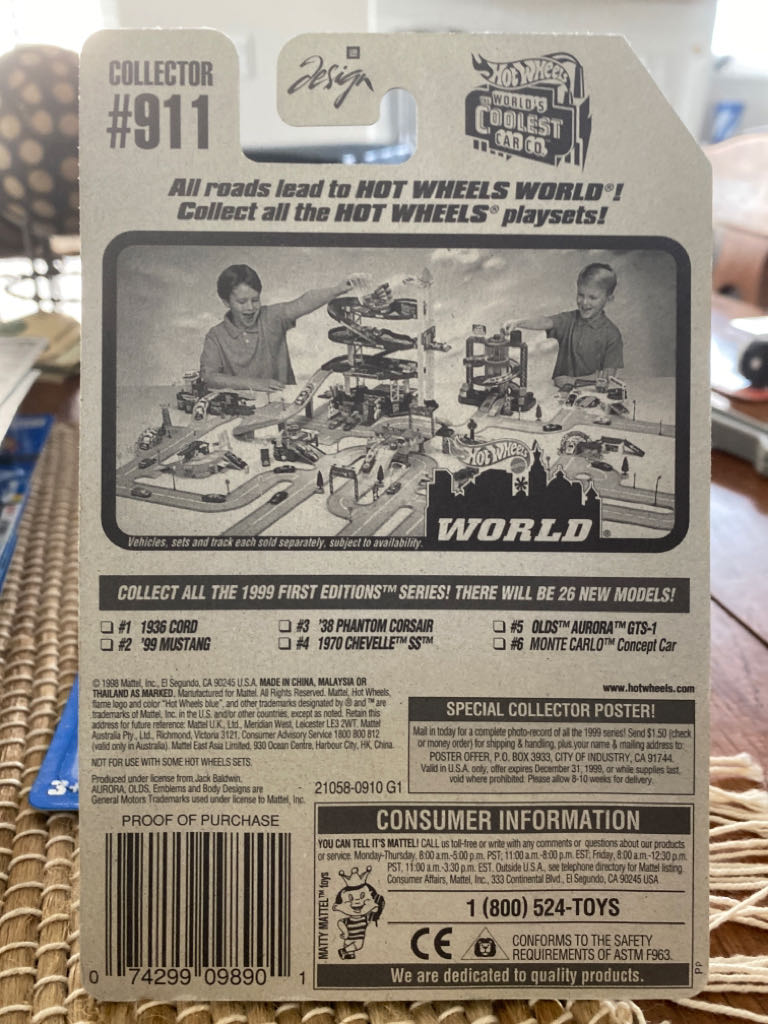 Olds Aurora GTS-1 - HW Video Game Heroes ’11 toy car collectible - Main Image 2