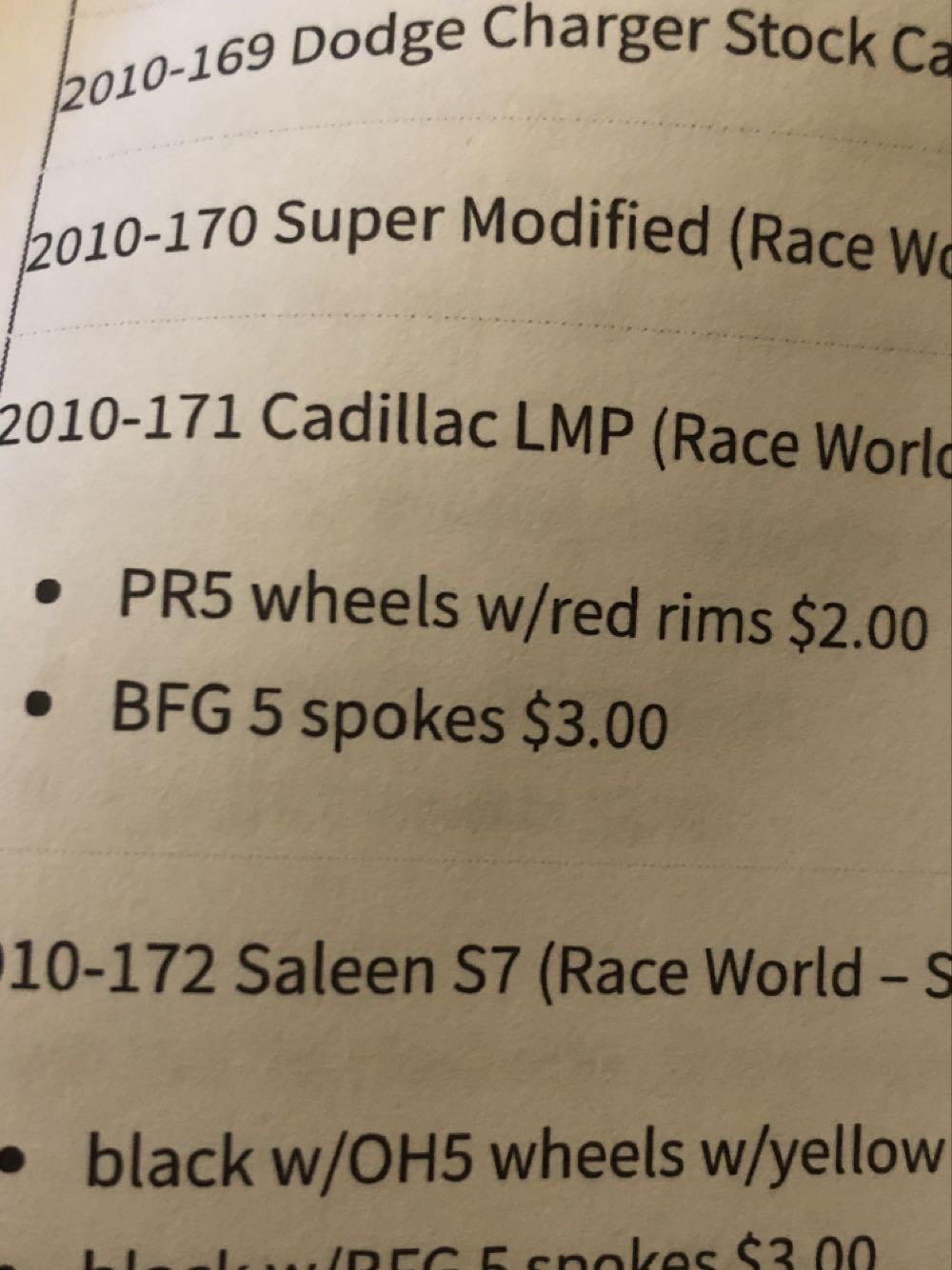 Cadillac Lmp - 2010 Race World - Speedway toy car collectible - Main Image 3
