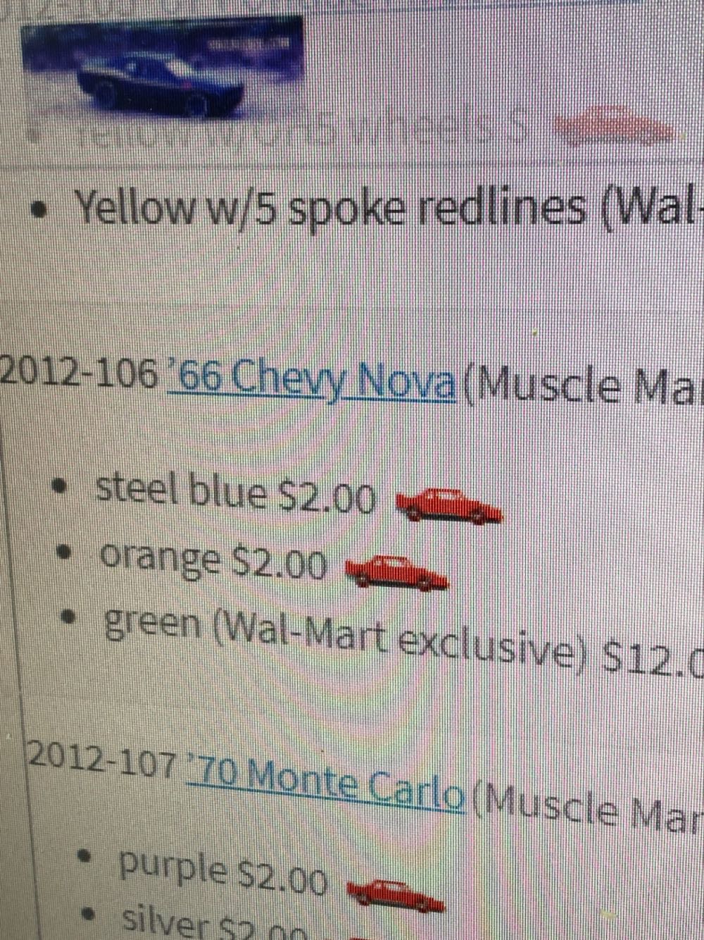 6/10 ’66 Chevy Nova - 2012 - HW Muscle Mania - GM toy car collectible - Main Image 3