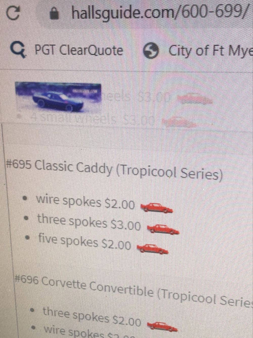 Classic Caddy - 1998 Tropicool Series toy car collectible - Main Image 3