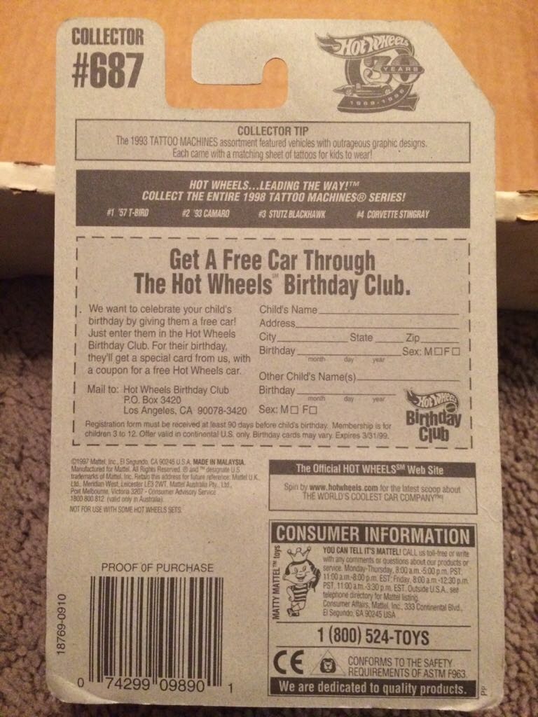 #396 Stutz Blackhawk - Tattoo Machines Series toy car collectible - Main Image 2