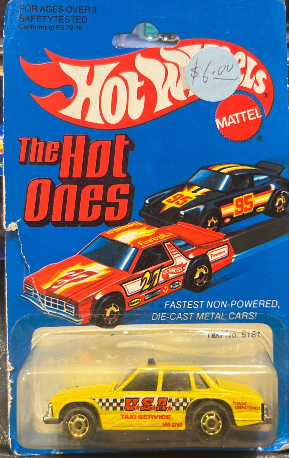 Taxi - The Hot Ones toy car collectible - Main Image 3