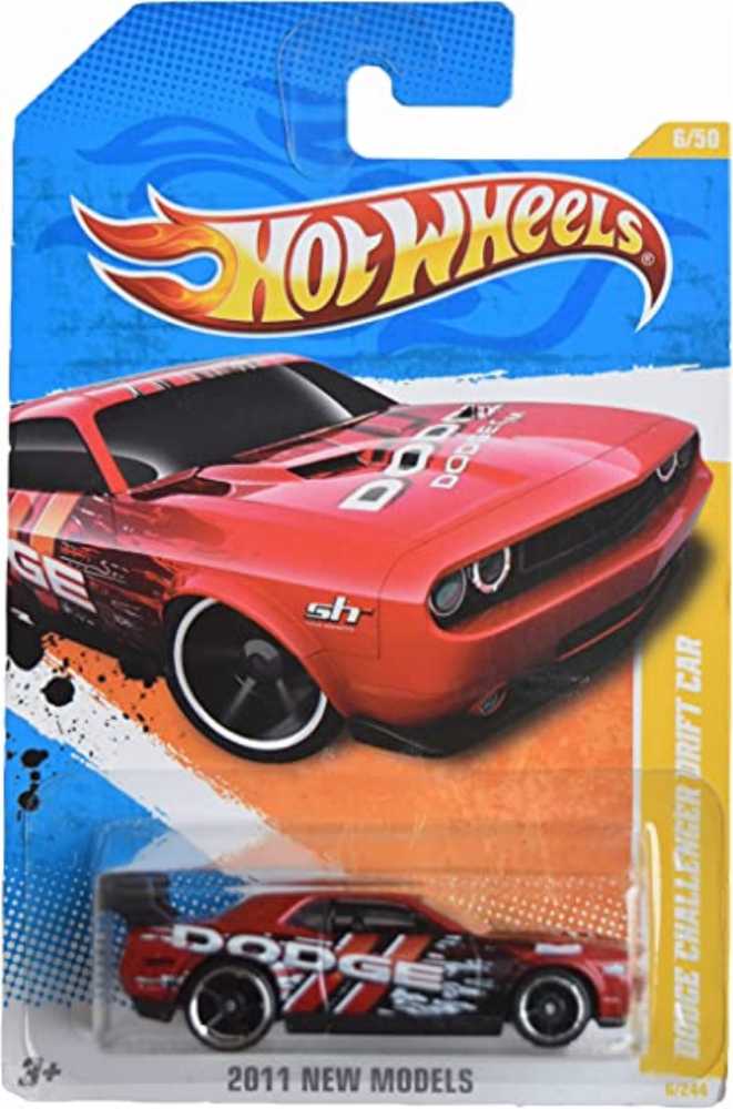 Dodge Challenger Drift Car - 2011 HW Premiere toy car collectible - Main Image 3