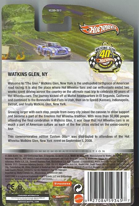 Custom Otto Watkins Glen - Road Trip 2008 toy car collectible - Main Image 2
