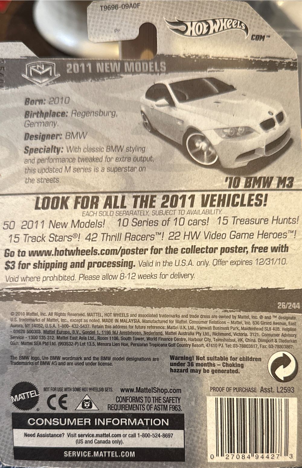 ’10 BMW M3 - 2011 New Models toy car collectible - Main Image 3