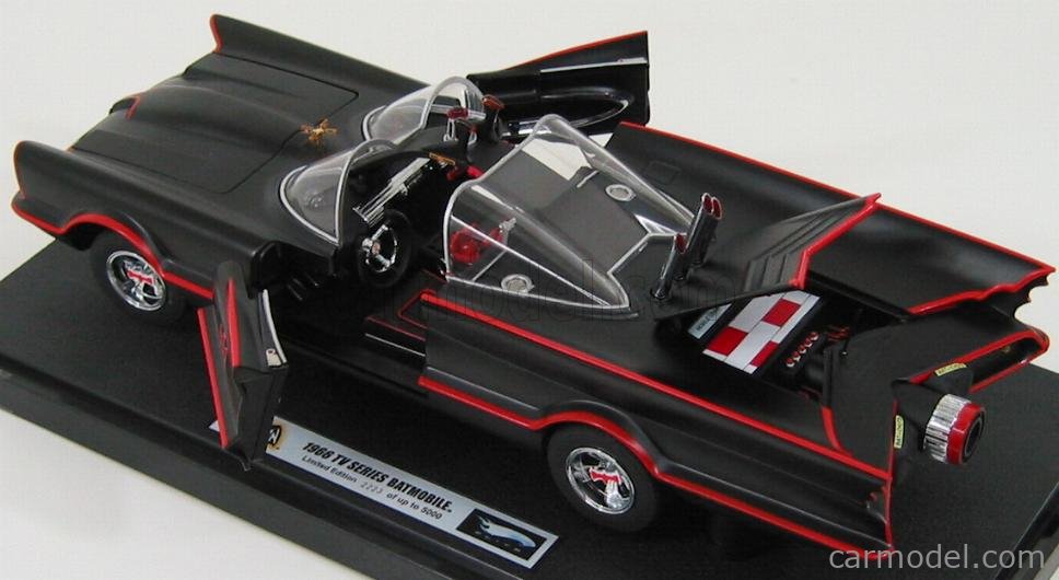 BAT - 1966 Lincoln Futura Custom ’Batmobile’ - Classic Batman TV Series - BATMAN toy car collectible - Main Image 4