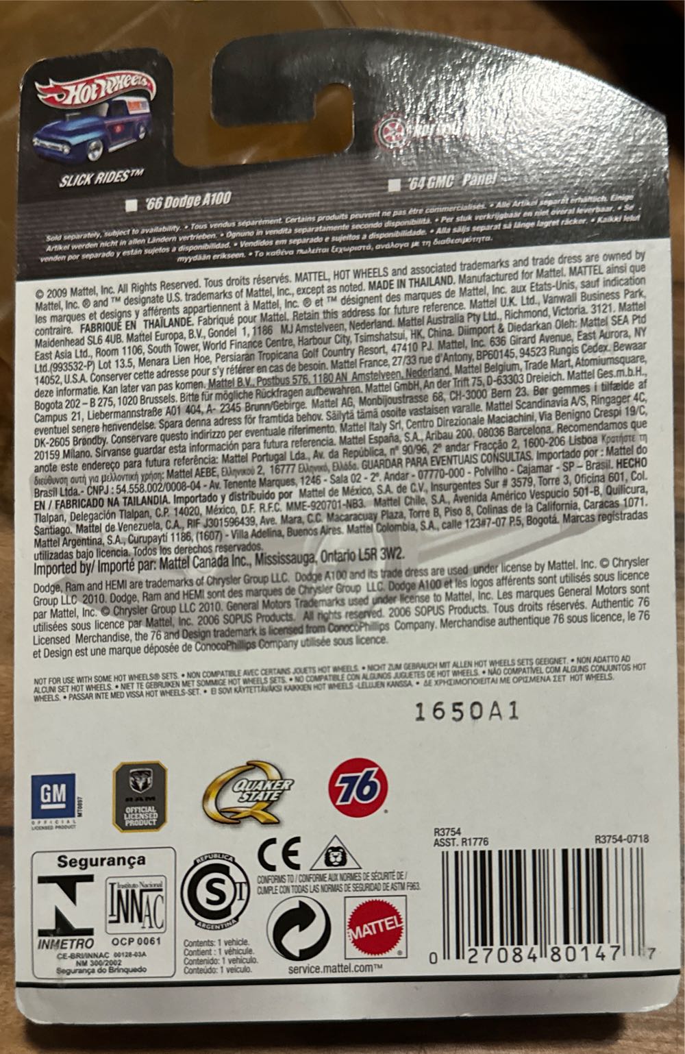 ‘66 Dodge A100 - Hot Wheels Delivery toy car collectible - Main Image 3