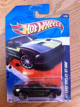 Ford Shelby GT-500 ’07 - Nightburnerz ’11 toy car collectible [Barcode 027084944341] - Main Image 1