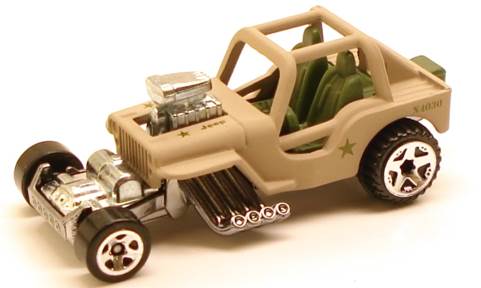 Custom ’42 Jeep CJ-2A - 2009 HW Premiere toy car collectible - Main Image 2