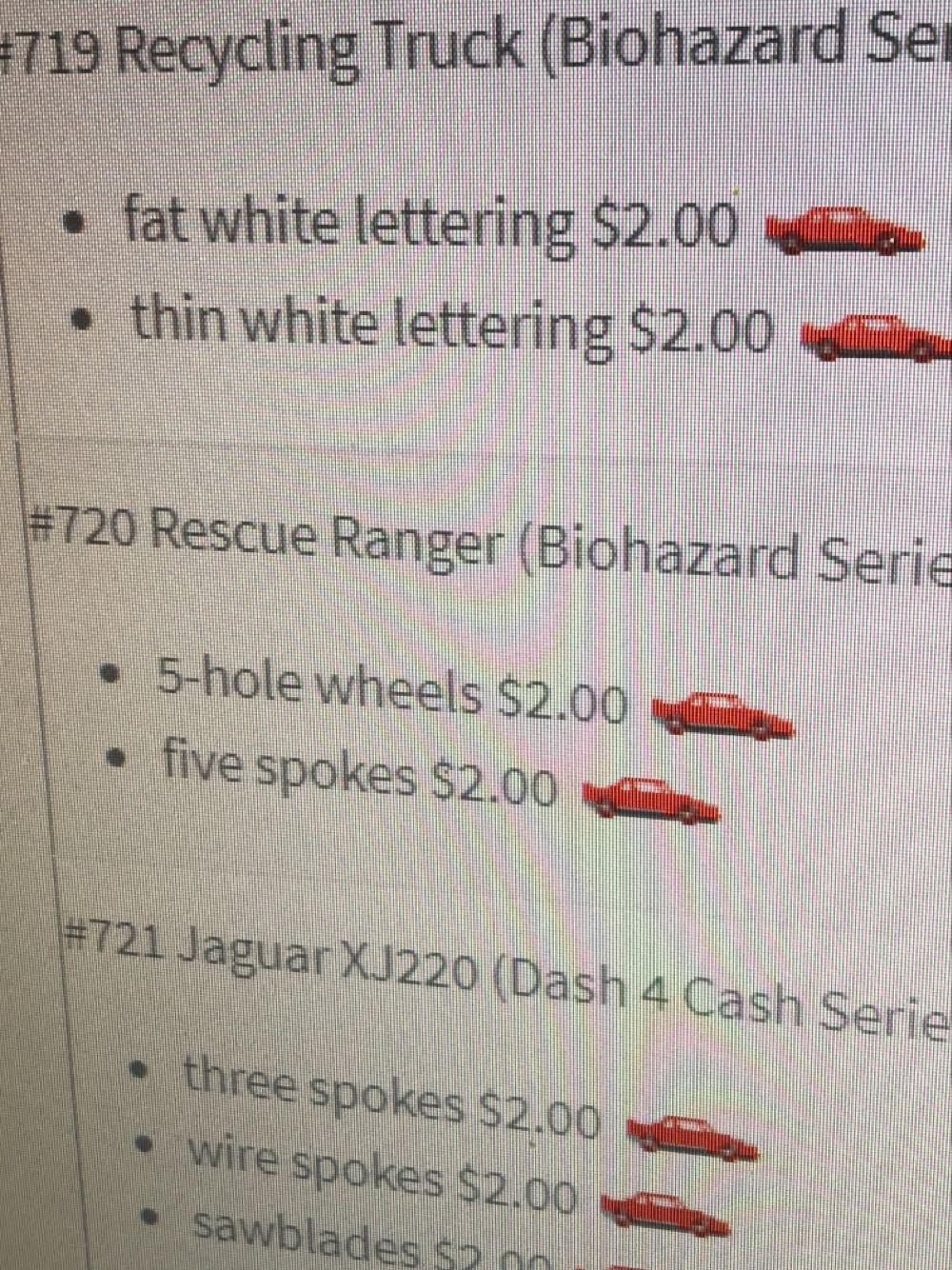 Rescue Ranger - Biohazard Series toy car collectible - Main Image 3