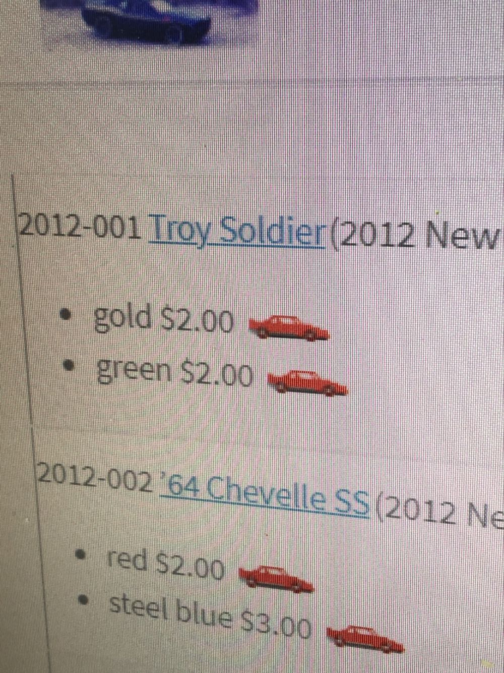 Troy Soldier - New Models 2012 toy car collectible - Main Image 3