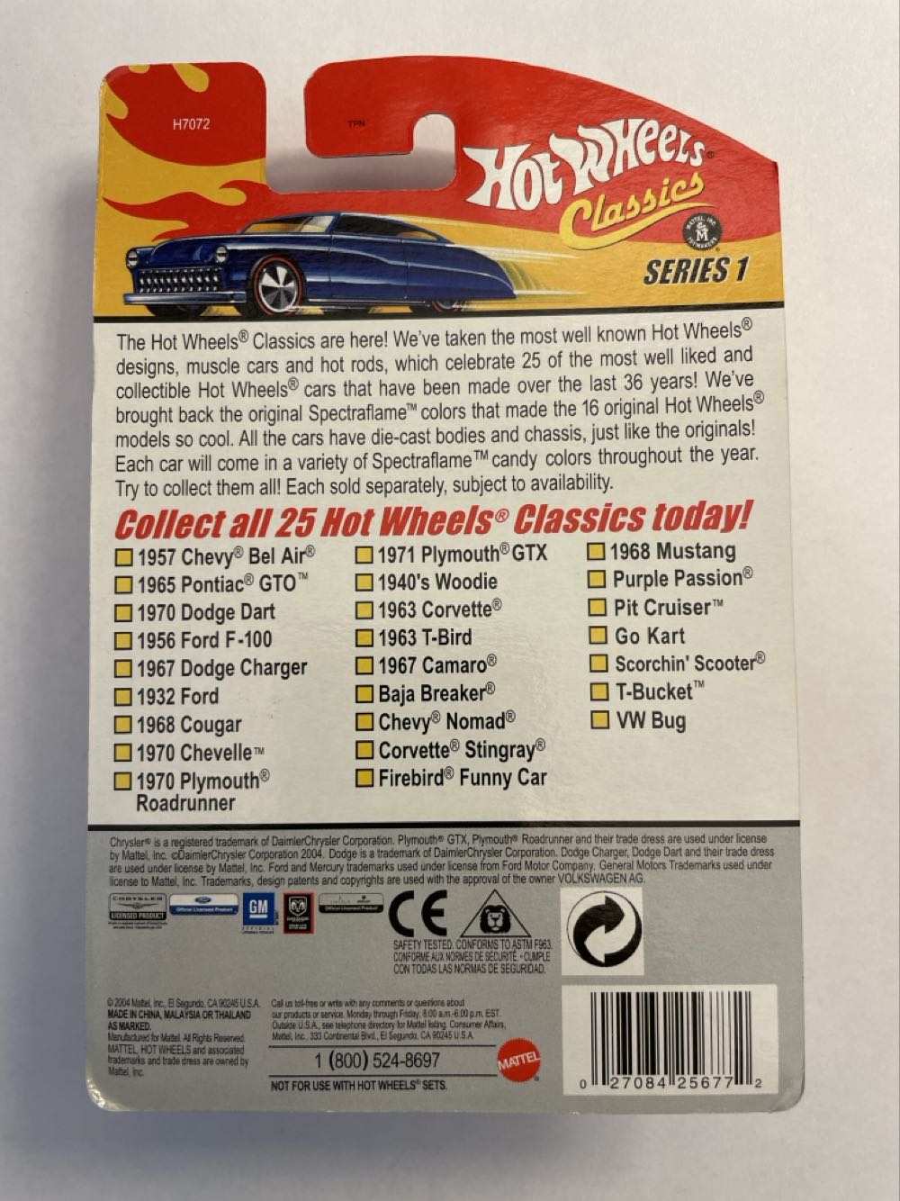 1968 Cougar - Spectraflame Red - Hot Wheels Classics toy car collectible - Main Image 2