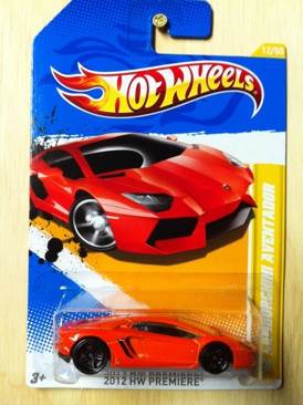 ’12 Lamborghini Aventador - 2012 - HW Premiere - (New Casting) toy car collectible - Main Image 1