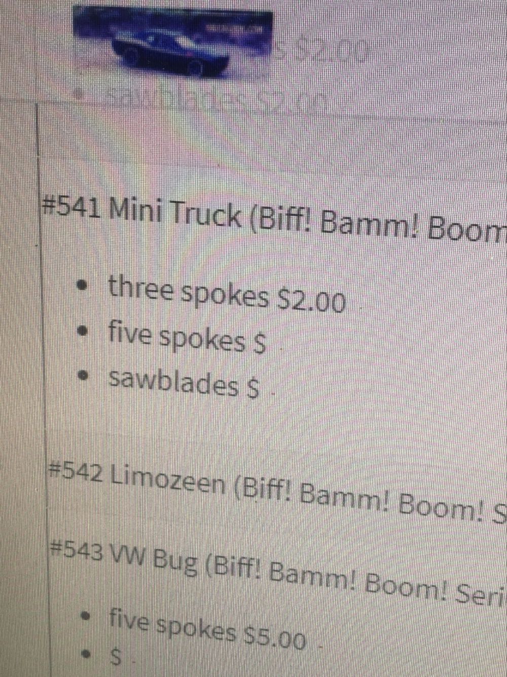 Mini Truck - Biff! Bam! Boom! Series toy car collectible - Main Image 3