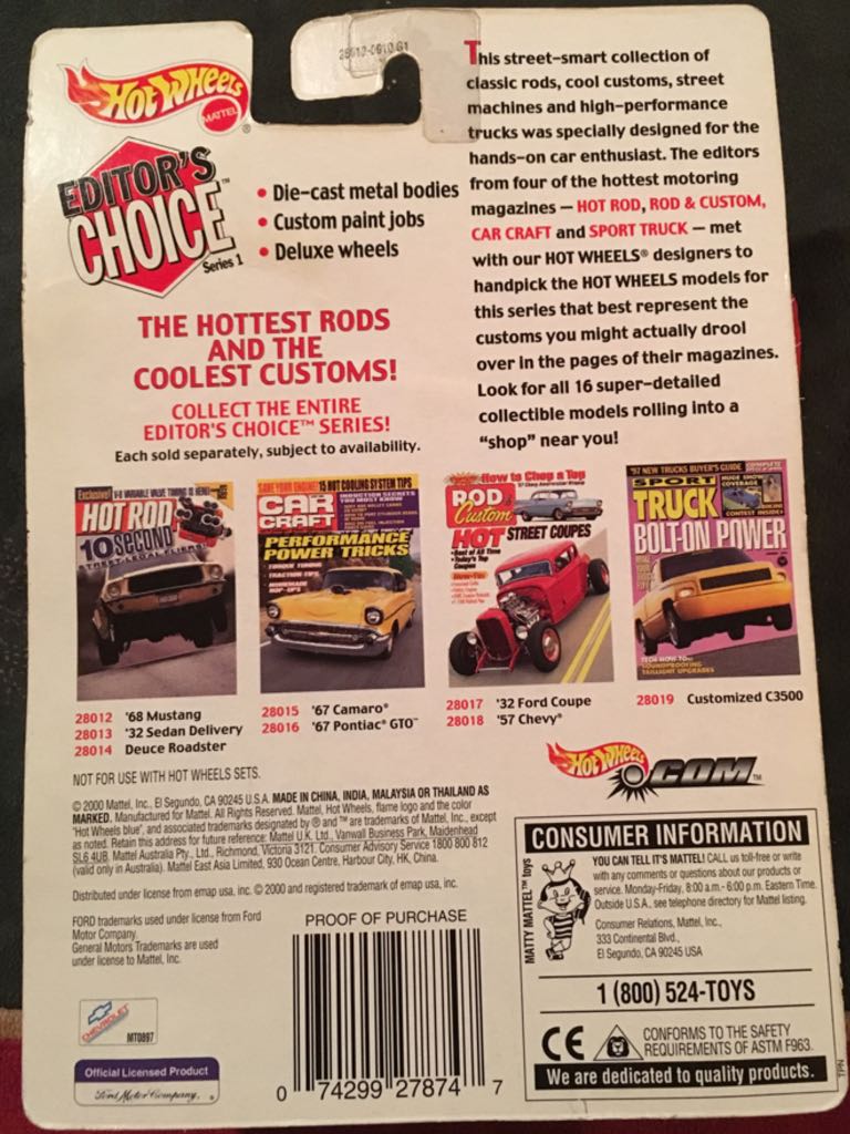 ‘68 Mustang - Editor’s Choice toy car collectible - Main Image 2