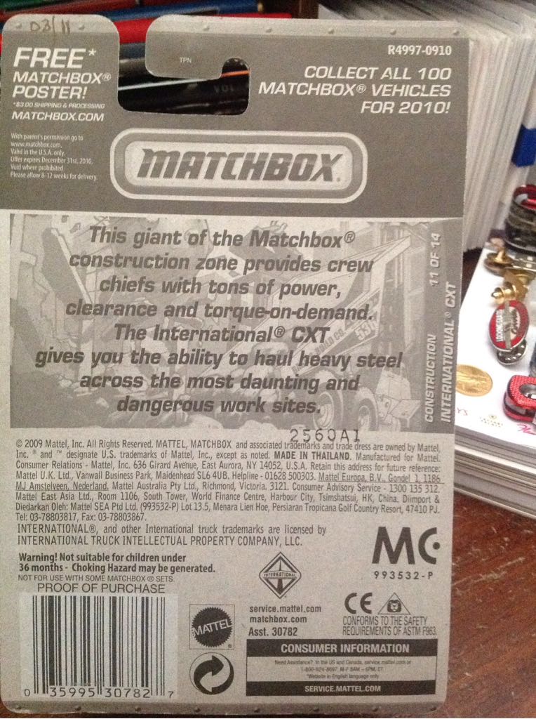 Matchbox International Cxt - Construction toy car collectible - Main Image 2