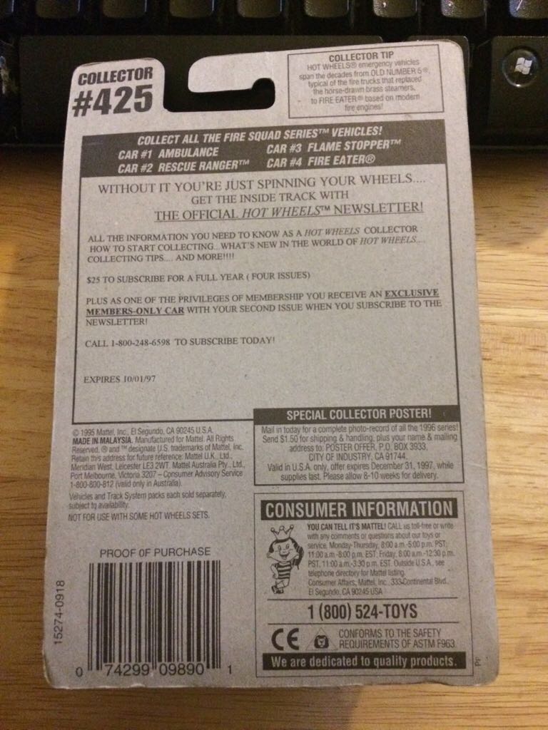 Rescue Ranger - Fire Squad Series toy car collectible - Main Image 2