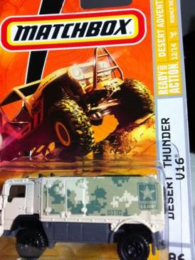*”Desert Thunder V16”, Tan, ’U.S. Army’ - Desert Adventure toy car collectible - Main Image 1