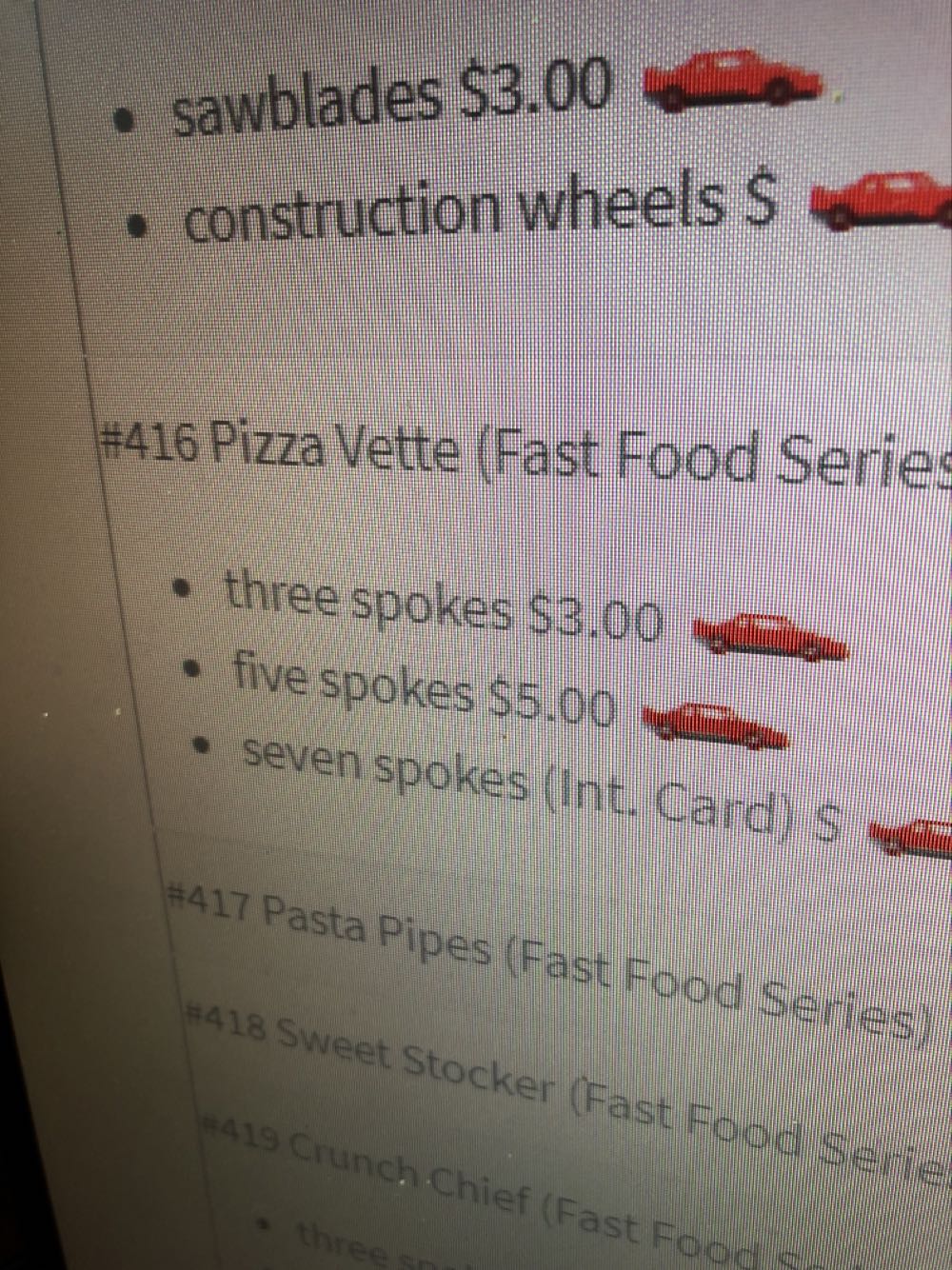 Pizza Vette - Fast Food Series toy car collectible - Main Image 3