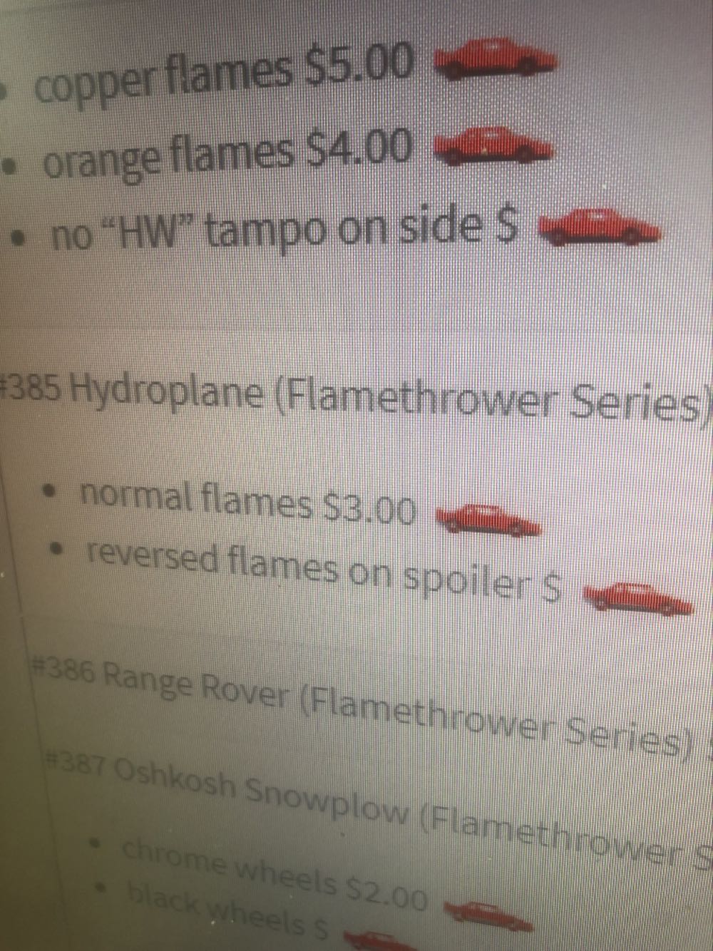 Hydroplane - Flamethrower Series toy car collectible - Main Image 3
