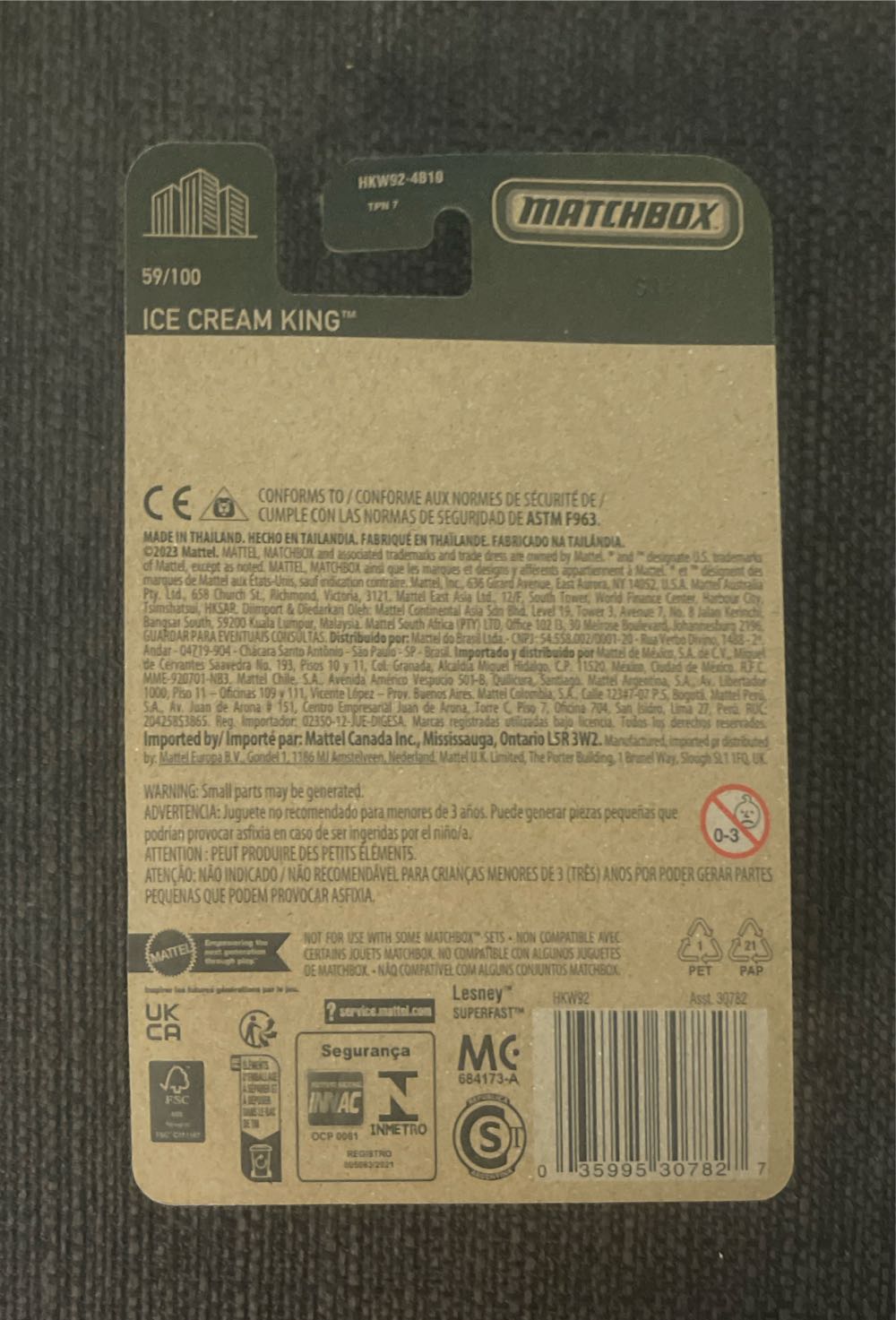 Ice Cream King - MBX - City toy car collectible - Main Image 2