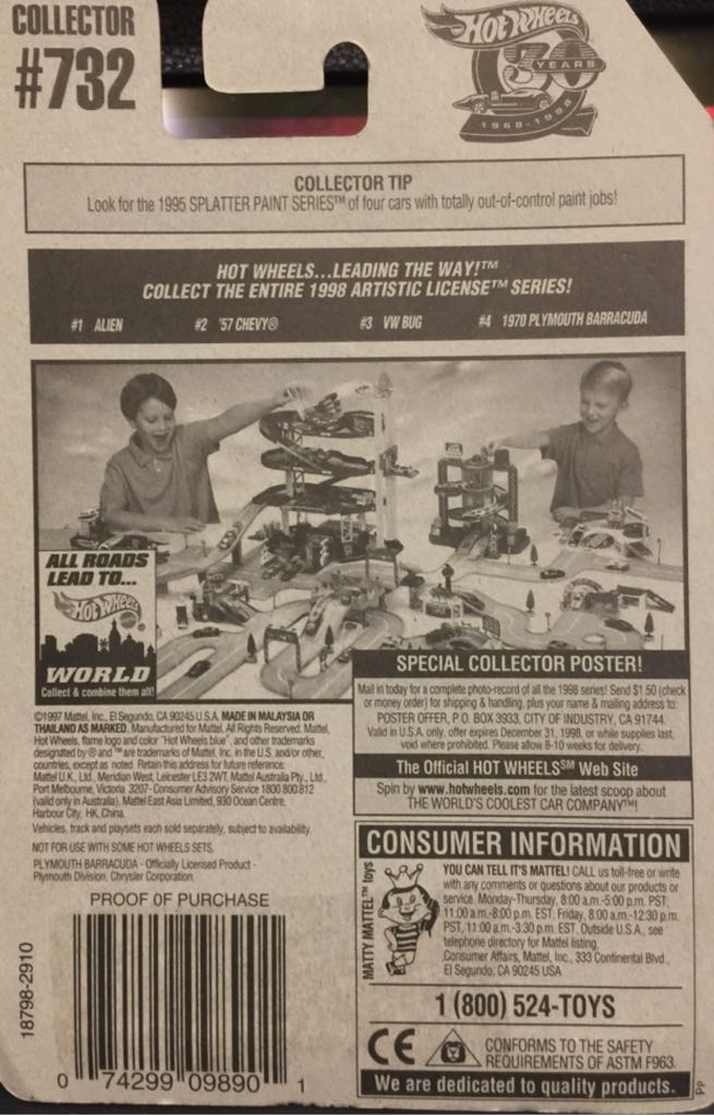 Plymouth Barracuda 1970 - Artistic License Series toy car collectible - Main Image 2