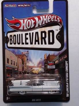 55 Lincoln Futura Concept - Hot Wheels Boulevard toy car collectible - Main Image 1