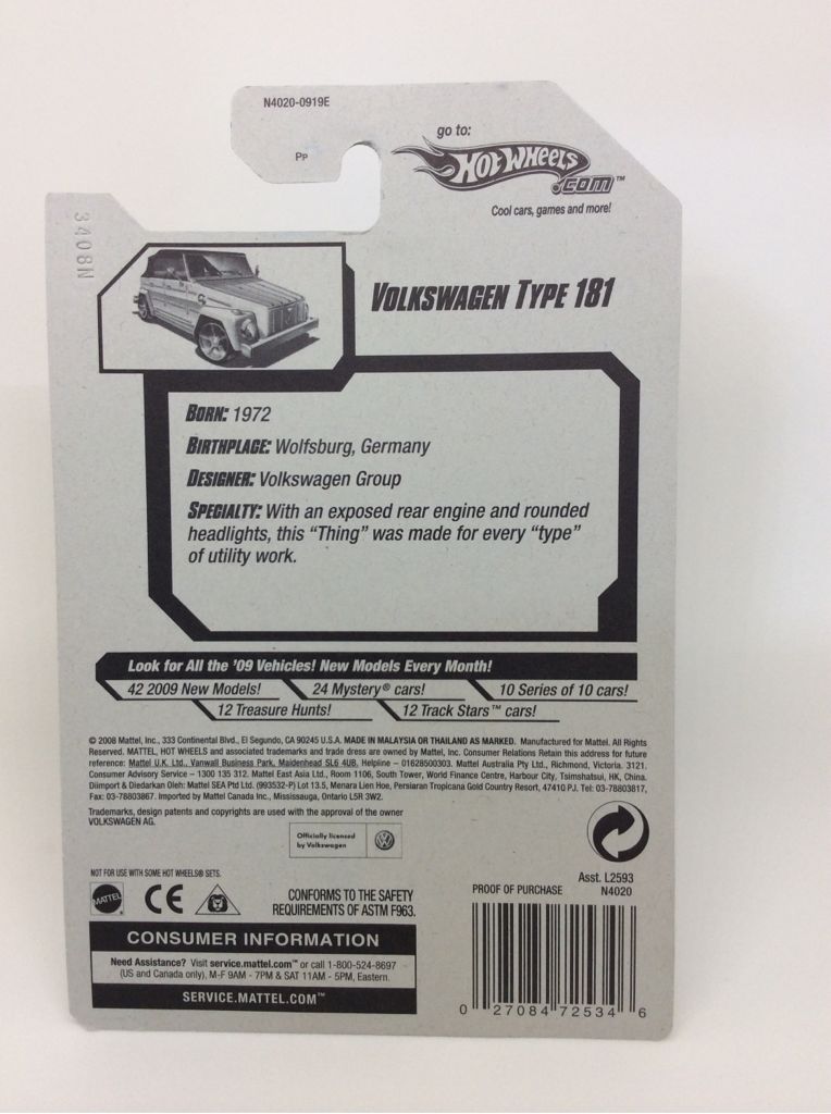 Volkswagen Type 181 - 2009 New Models toy car collectible - Main Image 2