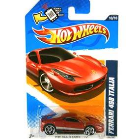 Ferrari 458 Italia - HW All Star 12 toy car collectible - Main Image 2