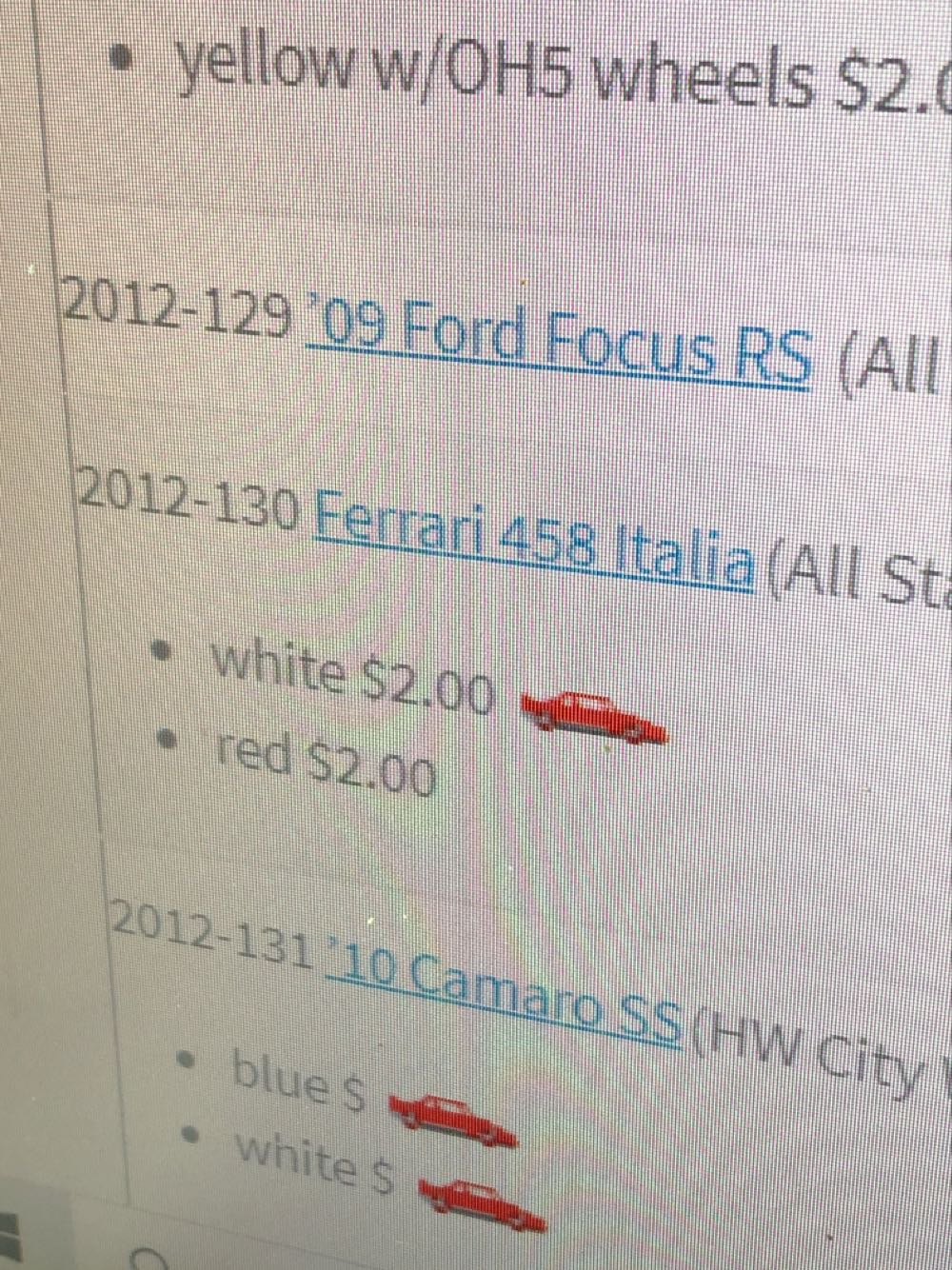 Ferrari 458 Italia - HW All Stars toy car collectible - Main Image 3