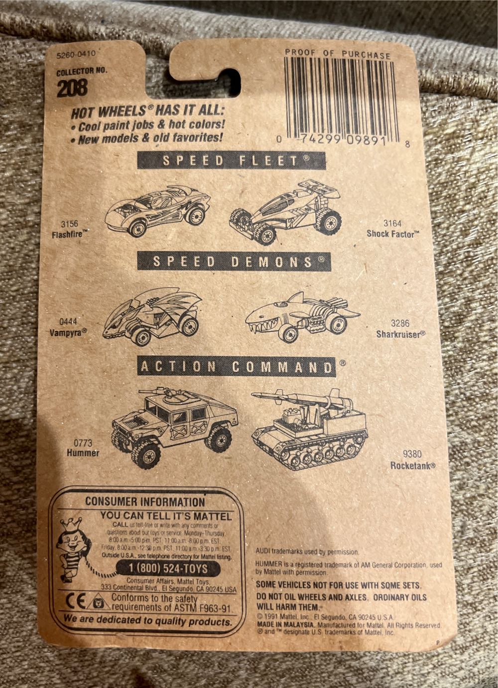 Avus Quattro - Blue Card toy car collectible - Main Image 3