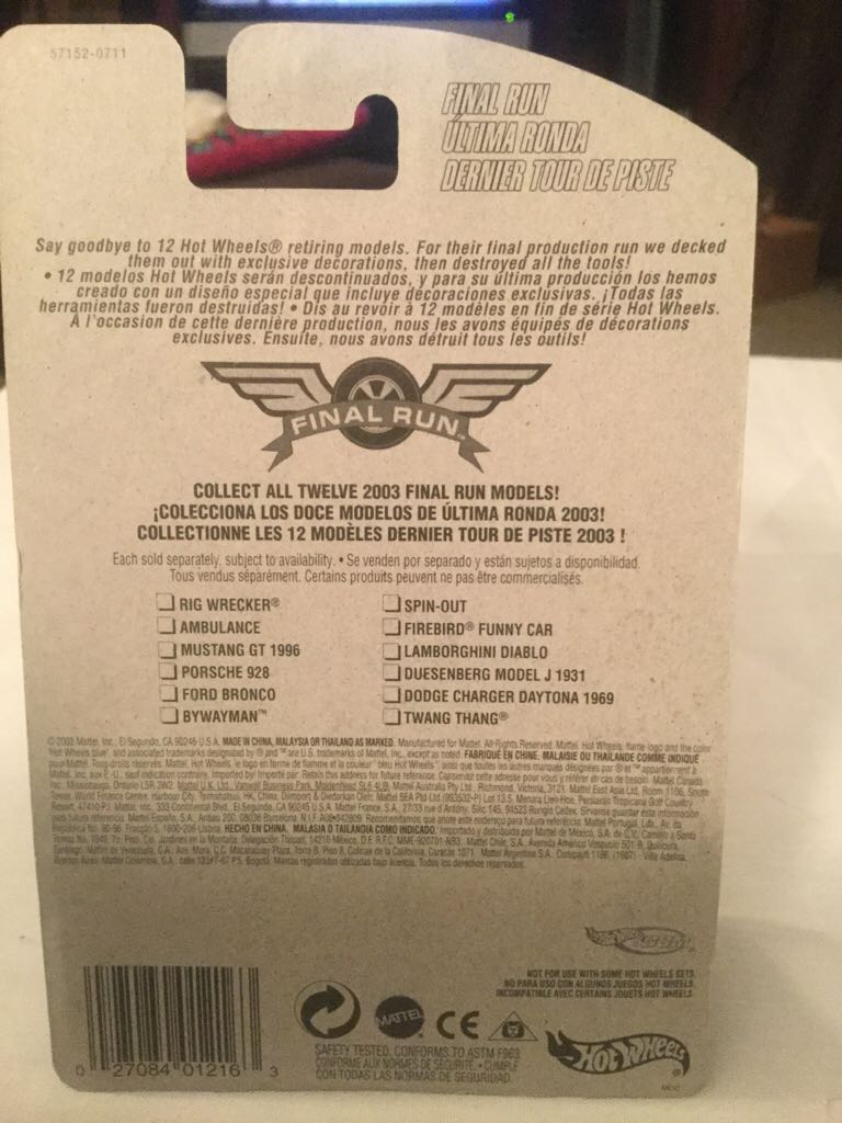 Twang Thang - 2003 Final Run toy car collectible - Main Image 2