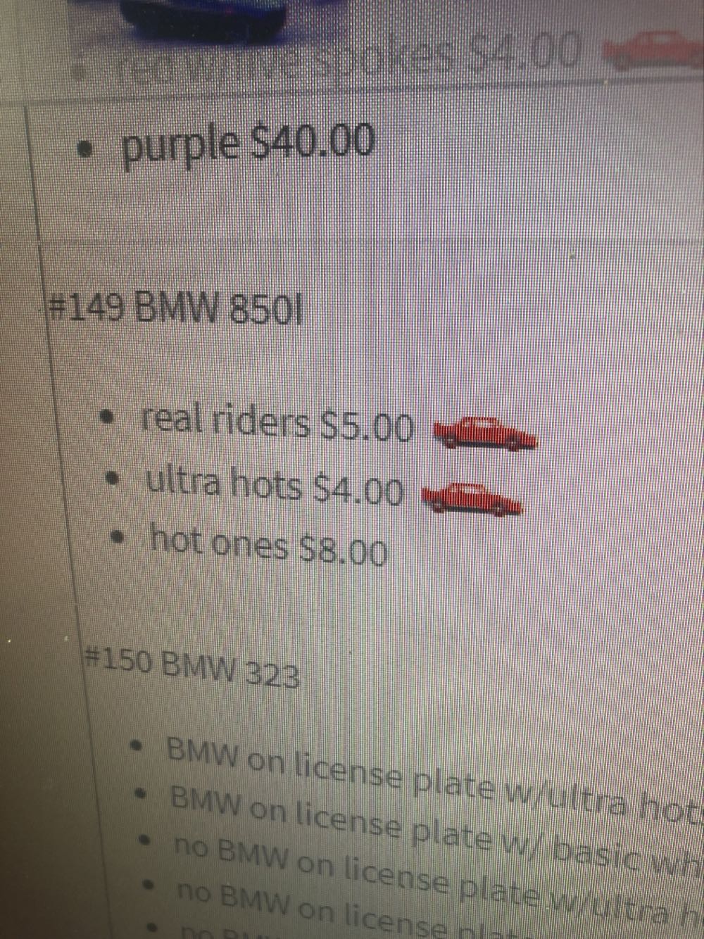 BMW 850i - 1991 - Mainline toy car collectible - Main Image 3