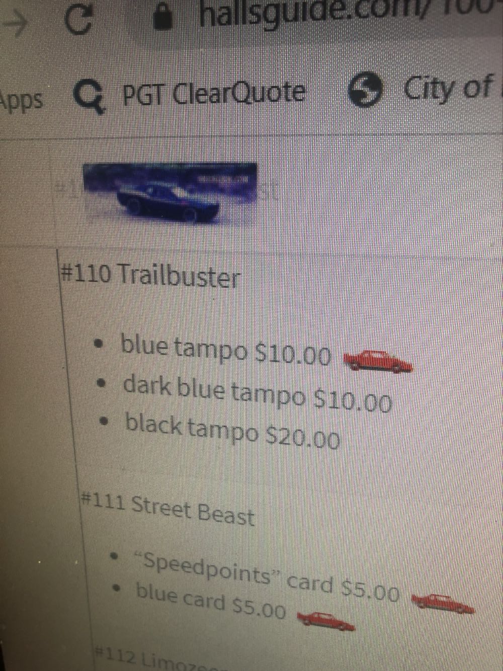 Roll patrol (m) - Blue Card toy car collectible - Main Image 3