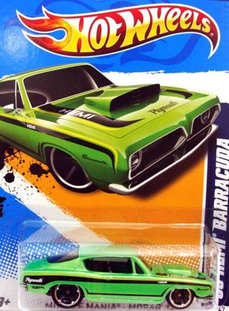 1968 Plymouth Hemi Barracuda - 2012 Muscle Mania toy car collectible - Main Image 2