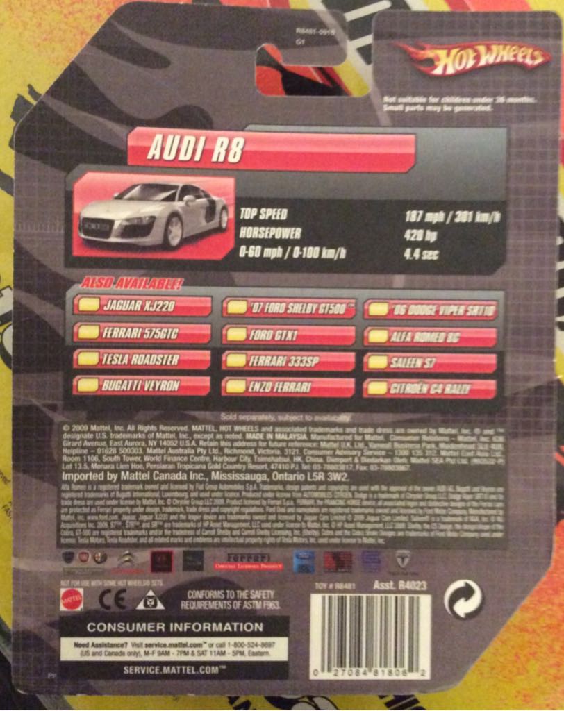 Audi R8 - Speed Machines toy car collectible - Main Image 2
