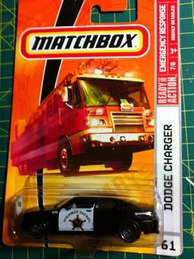 Matchbox Dodge Charger - Emergency Response toy car collectible - Main Image 1