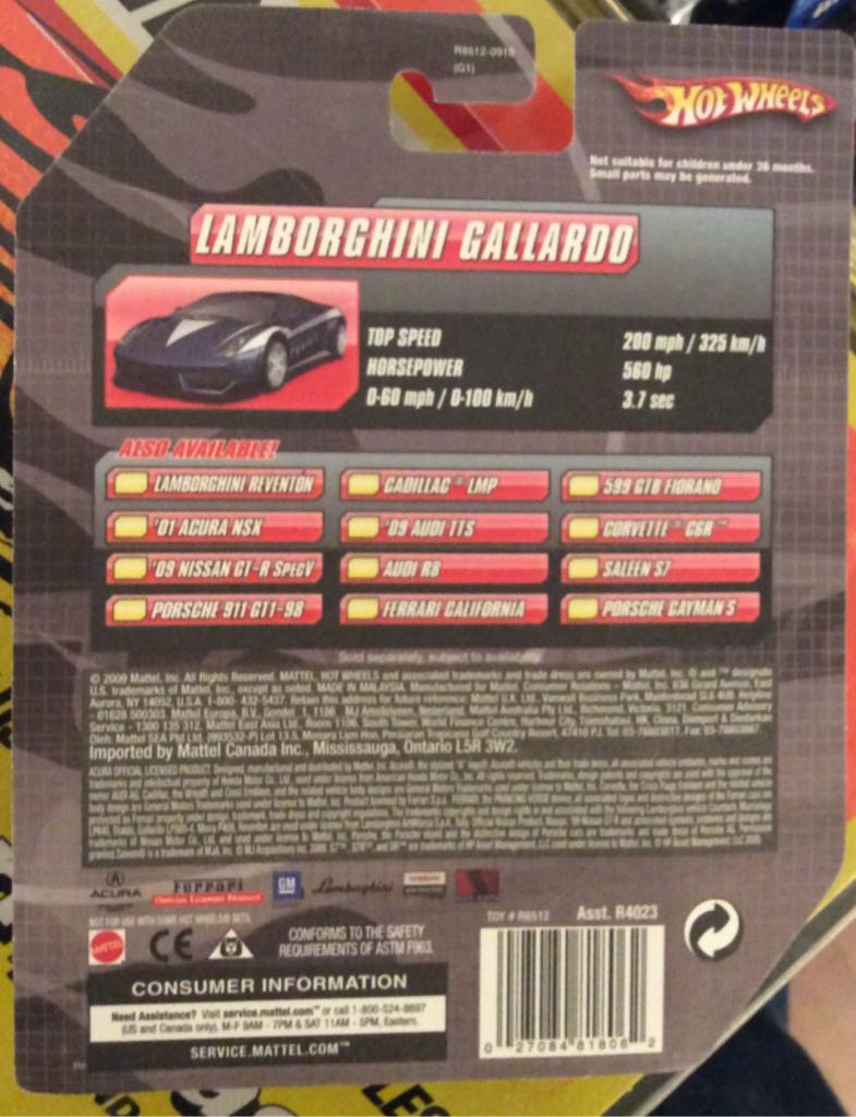 Lamborghini Gallardo - Speed Machines toy car collectible - Main Image 2