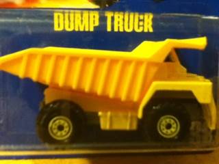 Dump Truck - Blue Card toy car collectible - Main Image 1