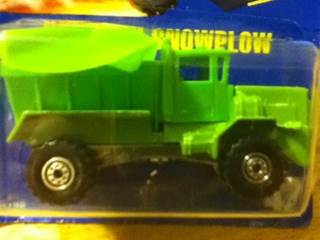 Oshkosh Snowplow - Blue Card toy car collectible - Main Image 1