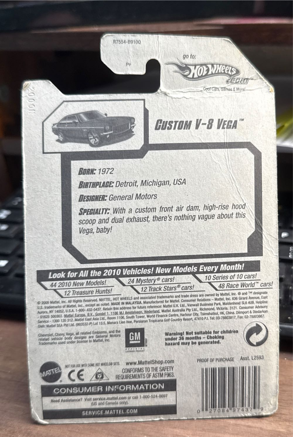 Custom V-8 Vega - Faster Than Ever toy car collectible - Main Image 3