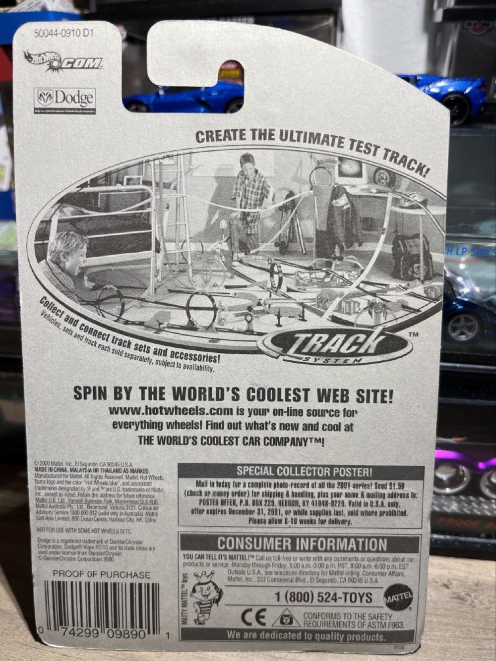 Dodge Viper RT/10 - 2001 Hot Wheels toy car collectible - Main Image 3