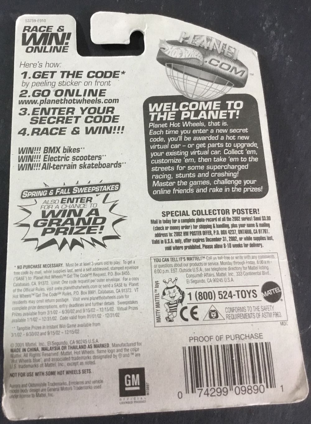 Oldsmobile Aurora - 2001 - HW Mainline toy car collectible - Main Image 3